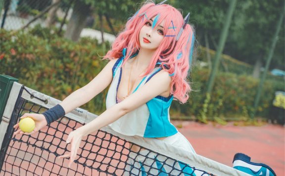 Rioko凉凉子布莱默顿COS：展现网球裙舰娘的性感魅力