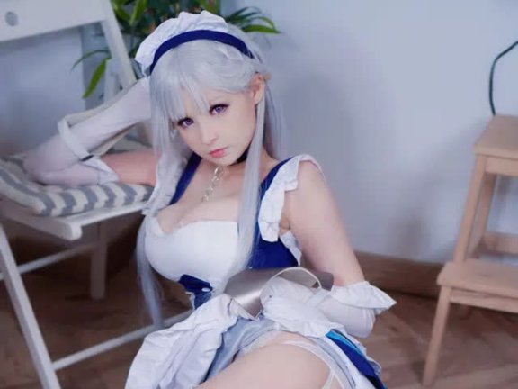 Hidori_Rose碧蓝航线COS：沉醉贝尔法斯特的诱人魅力