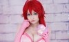 Hidori Rose恶魔高校COS：演绎莉雅丝的性感与极致魅力