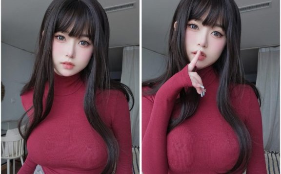 女主Kcos作品图集最新下载_女主K微密圈蓝色礼服蒂法[持续更新]