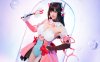 守望先锋星之迟迟COS：演绎粉色战姬D.VA的甜美与性感之舞