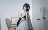 明日方舟面饼仙儿COS：完美演绎星极的优雅与战斗气质