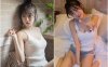 王羽杉cos作品图集_王羽杉Barbieshy蕾丝连体比基尼JK樱花[持续更新]