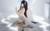 Rioko凉凉子大凤COS：演绎甜美与优雅气质的婚纱版舰娘