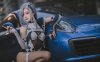 封疆疆v赛车版申鹤COS：展现仙气与性感并存的极速魅力