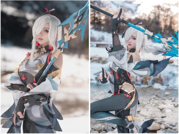 如月灰cos最新作品图集_如月灰蓝白竞泳幻灵女枪厄运小姐[持续更新]