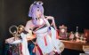 公主连结面饼仙儿COS：演绎大江户深月的性感与神秘魅力
