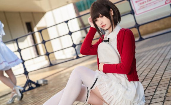 路人女主水色音音COS：春风十里不如加藤惠的温柔回眸