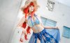 原神蜜汁猫裘COS：演绎夏日水岸泳装版妮露的灵动与优雅