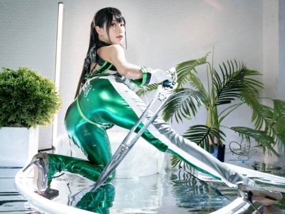 雨波_HaneAmeCOS剑星·伊芙：战斗与柔情并存的完美演绎