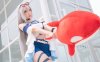 瓜希酱斯卡蒂COS：完美演绎明日方舟深海猎手的冷酷魅力