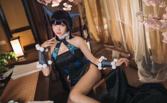 瓜希酱FGO杨贵妃COS：性感娇媚与神秘气质的极致演绎