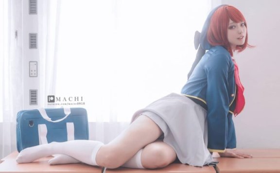 明亮逆光下的偶像：探秘Machi馬吉演绎有马加奈的cos魅力