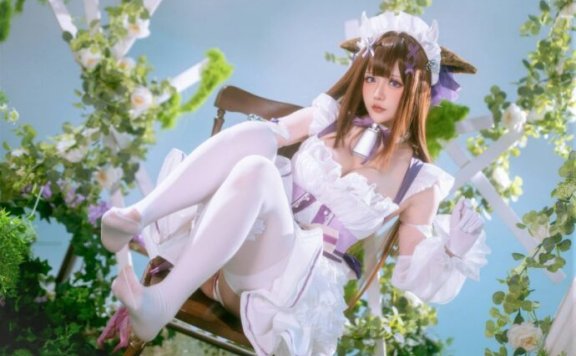 星之迟迟樫野COS:演绎碧蓝航线温柔牛牛治愈系女仆装扮