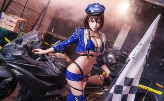 机动与火力的蓝色英姿：中岛莫之子i碧蓝航线巴尔的摩COS