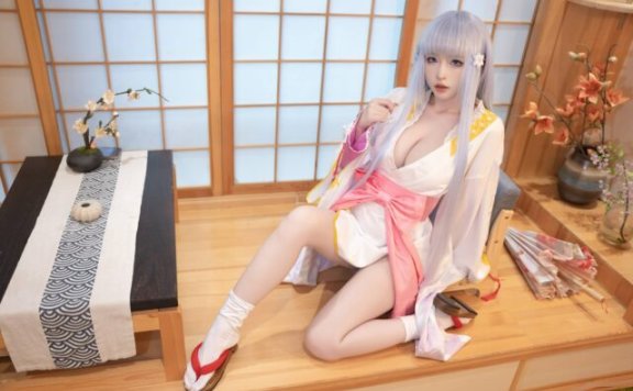清水由乃雪女COS赏析：演绎美少女万华镜原服版的冷暖魅力