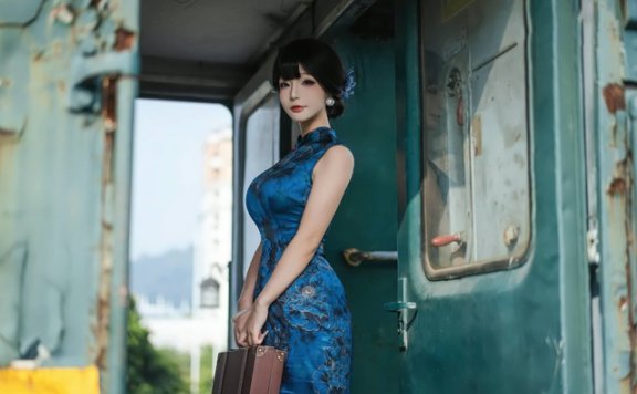 yuuhui玉汇人妻cos赏析:朝花夕拾旗袍写真展现东方女性魅力