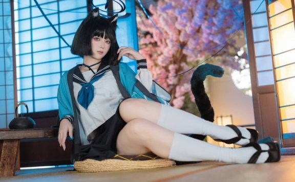 桐生桔梗COS赏析｜屿鱼Yukako演绎蔚蓝档案角色的光影叙事