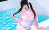 泳装海月姬COS：miko酱ww用夏日泳池氛围展现清透少女感