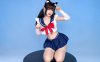 miko酱ww纯欲学妹COS：兽耳制服打造青春系二次元少女感