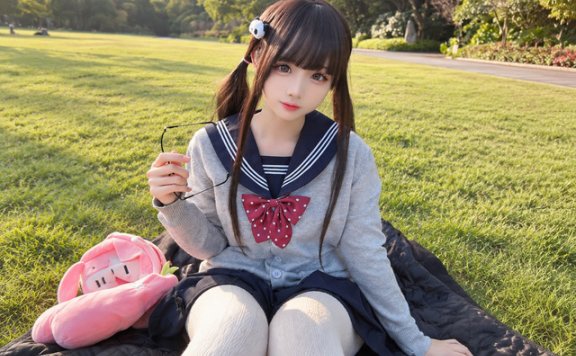 miko酱ww学生妹COS:用校园造型展现青春少女感自然气质