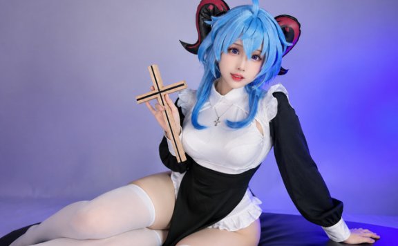 原神甘雨COS视觉：miko酱ww演绎璃月麒麟少女温柔与优雅