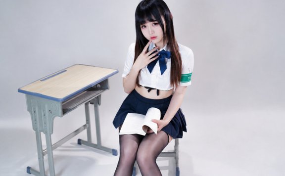 miko酱ww风纪委员JK cos:秩序符号与少女气质的镜头交响