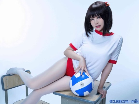 排球少女天花板：miko酱ww体操服COS纯净镜头里的初恋感