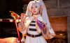 雨波_HaneAme芙莉莲COS：侧光边缘下的清冽骨相与疏离感