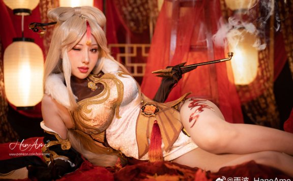 谁说天权星只有冰冷威严?雨波_HaneAme凝光COS美到窒息