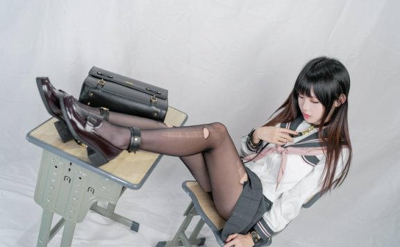 放学后的教室私语|miko酱wwJK制服COS把反差感拿捏透了