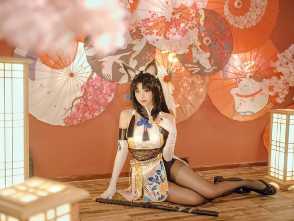 永劫无间踏和风而来的狐灵少女：miko酱ww土御门胡桃COS